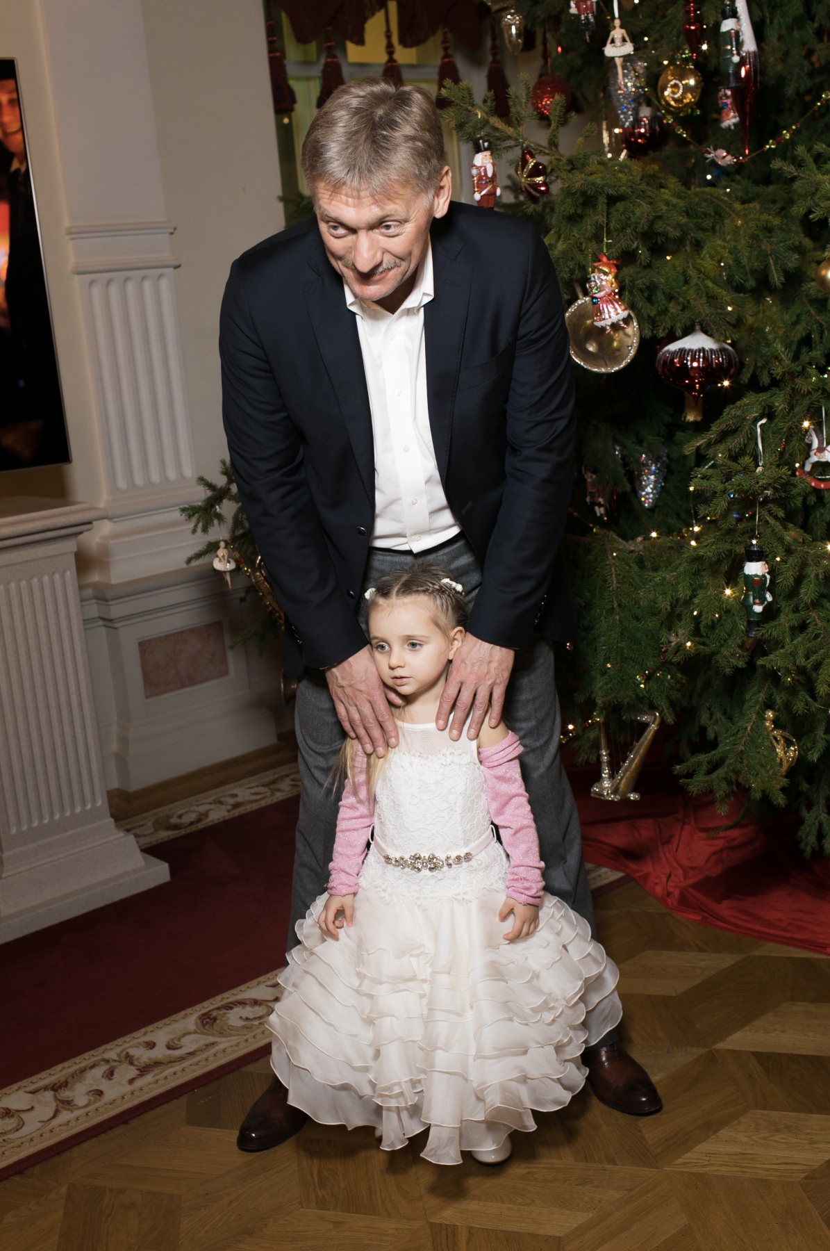 Дмитрий Песков с дочерью Надеждой