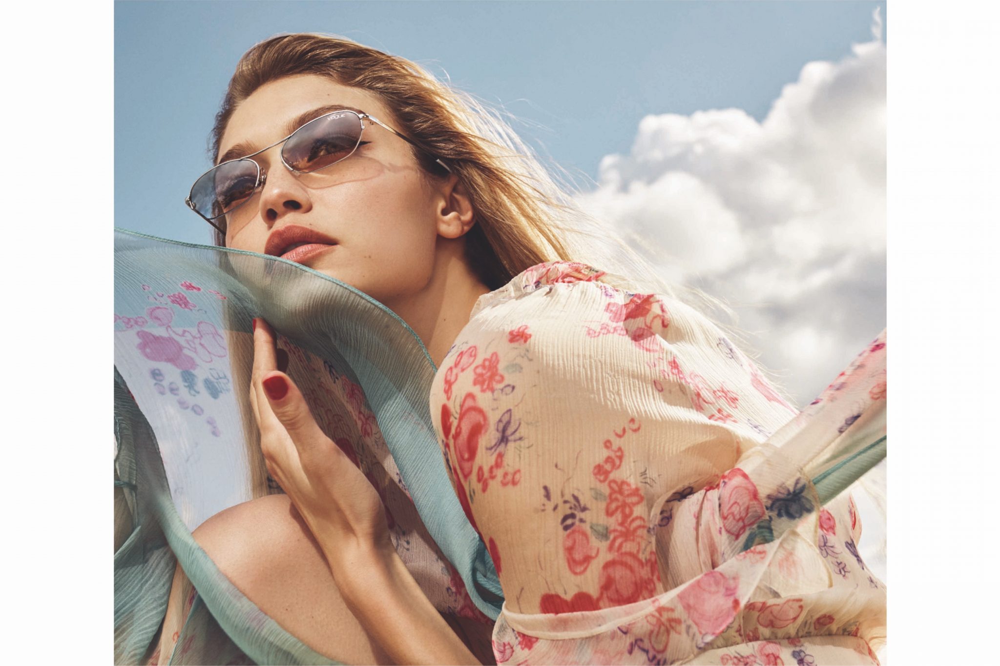 Джиджи Хадид в рекламной кампании «Vogue Eyewear»