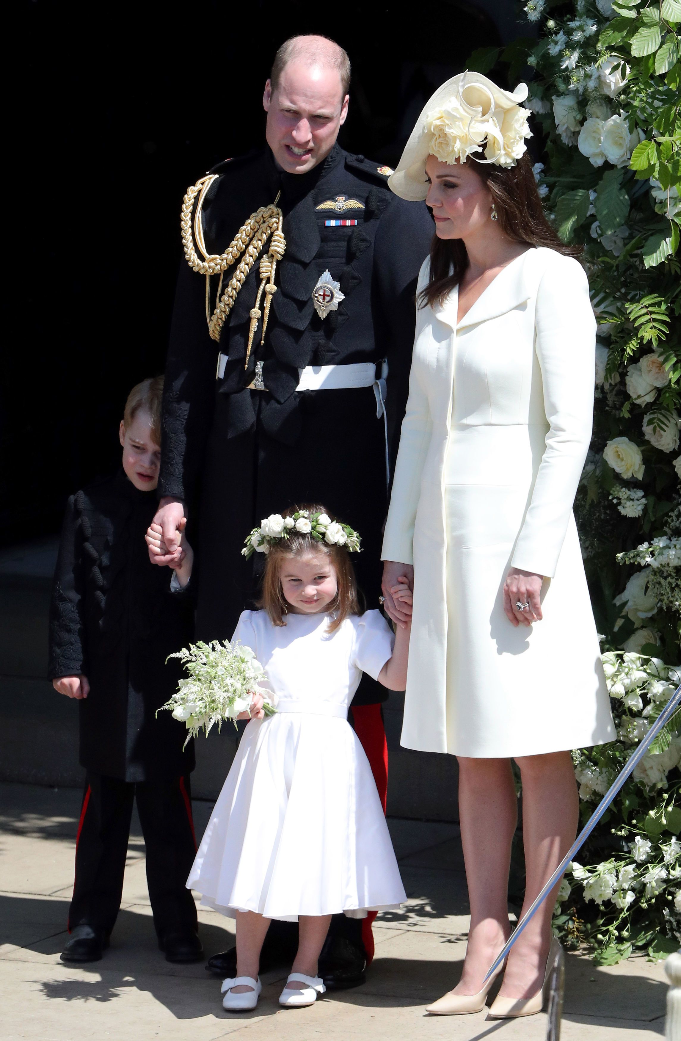 Герцог и герцогиня Кембриджские на свадьбе принца Гарри и Меган Маркл